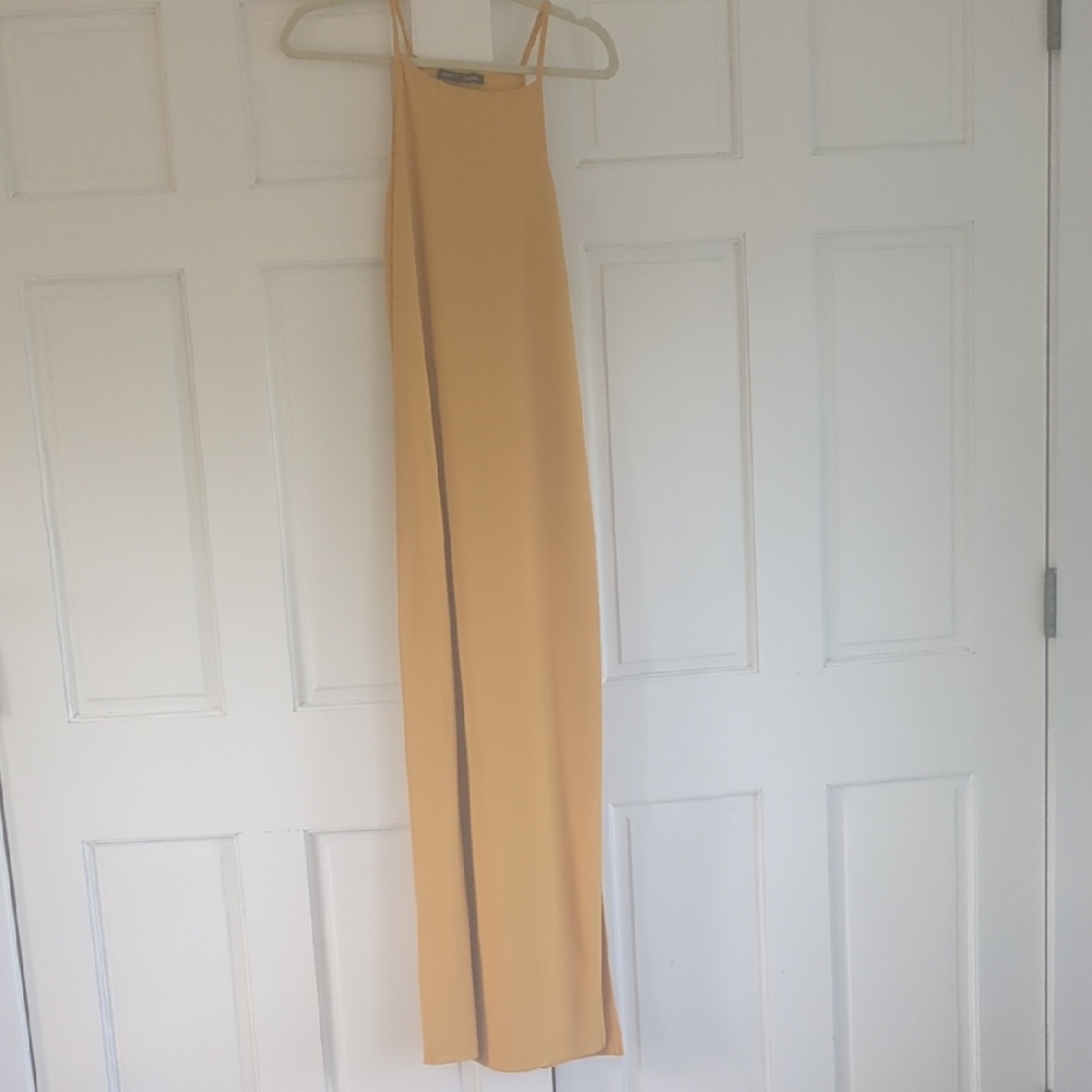 Boston Proper Mustard Dress